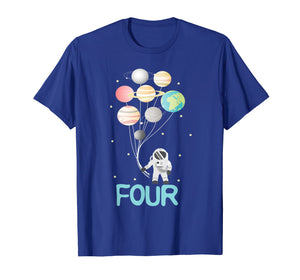 Funny shirts V-neck Tank top Hoodie sweatshirt usa uk au ca gifts for 4th Birthday Boy T-Shirt Birthday Astronaut Planet Space Tee 3149241