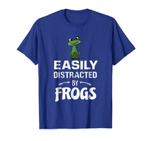 Load image into Gallery viewer, Funny shirts V-neck Tank top Hoodie sweatshirt usa uk au ca gifts for Easily Distracted By Frogs T-Shirt Funny Frog Lovers Gift 1980661
