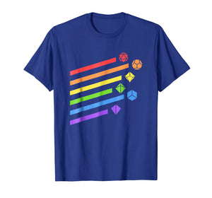 Minimalist Polyhedral Dice Set Colors D20 Collector T-Shirt