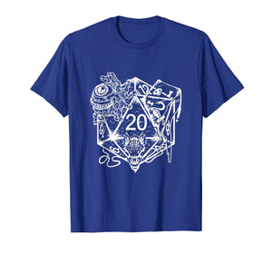 Role Playing Dungeons Gift Shirt Dice Art D20 RPG Fantasy