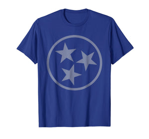 Tennessee Volunteer State Flag Tri-Star T-shirt Men & Women