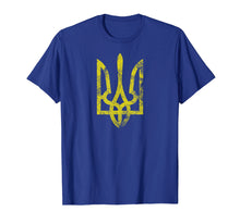 Load image into Gallery viewer, Funny shirts V-neck Tank top Hoodie sweatshirt usa uk au ca gifts for Ukrainian Grunge Tryzub Vintage Trident Slavic T-Shirt 1855115
