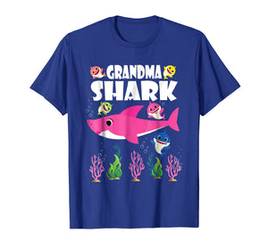 Funny shirts V-neck Tank top Hoodie sweatshirt usa uk au ca gifts for Cute Baby Sharks & Lovely Grandma Shark Funny Cool Tshirt 268488