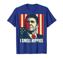 Load image into Gallery viewer, Funny shirts V-neck Tank top Hoodie sweatshirt usa uk au ca gifts for Ronald Reagan I Smell Hippies Shirt Funny Political Gifts 174695
