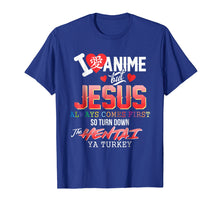 Load image into Gallery viewer, Funny shirts V-neck Tank top Hoodie sweatshirt usa uk au ca gifts for I Love Anime But Jesus Always Comes First Shirt Gifts 1789805
