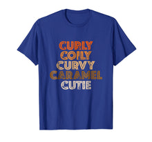 Load image into Gallery viewer, Funny shirts V-neck Tank top Hoodie sweatshirt usa uk au ca gifts for Curly, Coily Curvy Caramel Cutie Natural Hair T-Shirt 605654
