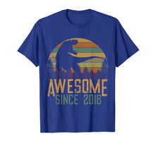 Load image into Gallery viewer, Funny shirts V-neck Tank top Hoodie sweatshirt usa uk au ca gifts for Awesome Since 2016 T-Shirt 3 Years Old Dinosaur Gift 1299248
