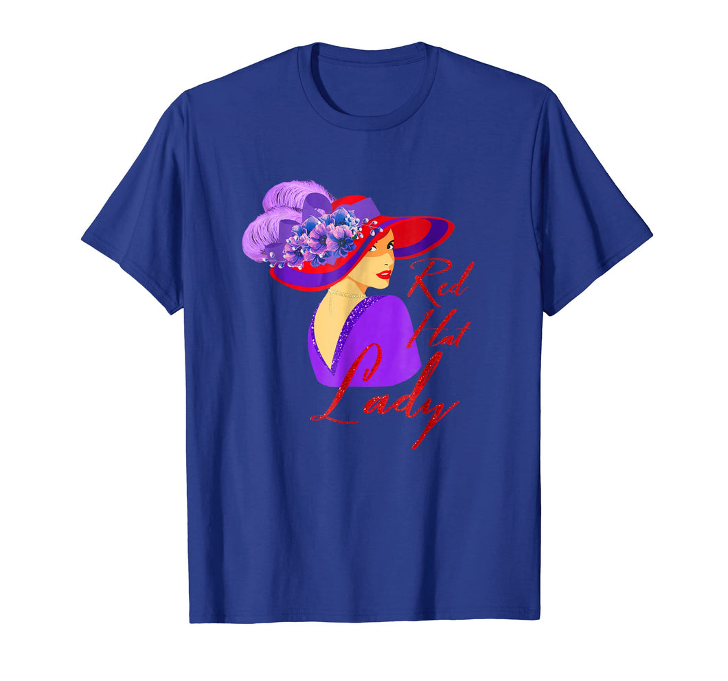 Red Hat Elegant Lady Vintage Style T Shirt