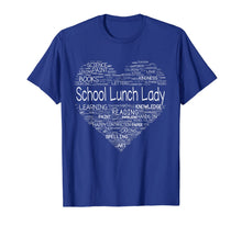 Load image into Gallery viewer, School Lunch Lady Teacher Back To School Shirt Heart 728511
