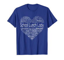 Load image into Gallery viewer, School Lunch Lady Teacher Back To School Shirt Heart
