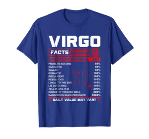 Funny shirts V-neck Tank top Hoodie sweatshirt usa uk au ca gifts for Birthday Gifts - Virgo Facts T-Shirt 2386119