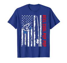 Load image into Gallery viewer, Reel Cool Pop Pop Shirt American Flag Fishing Birthday Gifts 278332
