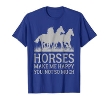 Load image into Gallery viewer, Funny shirts V-neck Tank top Hoodie sweatshirt usa uk au ca gifts for Horses Make Me Happy Funny Horse T-shirt 237180
