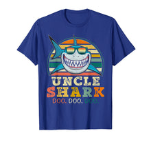 Load image into Gallery viewer, Retro Vintage Uncle Shark Tshirt Funny Birthday Gifts Family
