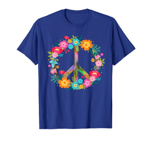 Peace Love T-Shirt Hippie Costume Tie Die 60s 70s