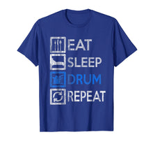 Load image into Gallery viewer, Funny shirts V-neck Tank top Hoodie sweatshirt usa uk au ca gifts for Vintage Drummer - Eat Sleep Drums Repeat - Drums T-Shirt 1808018
