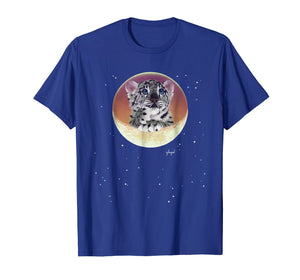 Schim Schimmel original artwork, baby snow leopard T-shirt