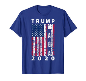 Funny shirts V-neck Tank top Hoodie sweatshirt usa uk au ca gifts for Trump MAGA 2020 Vintage American Flag T-Shirt 681480