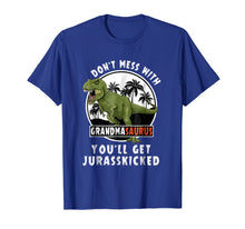 Load image into Gallery viewer, Funny shirts V-neck Tank top Hoodie sweatshirt usa uk au ca gifts for Don&#39;t Mess With Grandmasaurus You&#39;ll Get Jurasskicked Shirt 2347672
