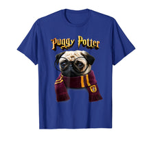 Load image into Gallery viewer, Puggy Potter magic wizard Pug Shirt - Funny Pug Tshirt
