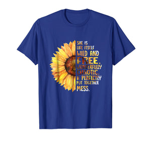 She Is Life Itself Wild And Free Sunflower T-Shirt