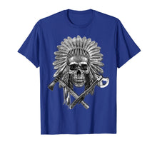 Load image into Gallery viewer, Native American T Shirt Chief Pipe Skull Eternal Spirit Gift
