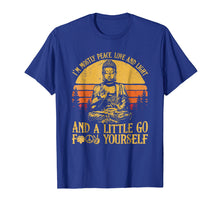 Load image into Gallery viewer, Funny shirts V-neck Tank top Hoodie sweatshirt usa uk au ca gifts for I&#39;m mostly peace love light and a little go Yoga Shirt Gift 3058756
