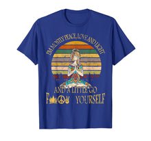 Load image into Gallery viewer, Yoga Tattoo Women T-Shirt I'm Mostly Peace Love And Light T-Shirt
