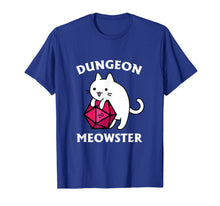 Load image into Gallery viewer, Dungeon Meowster Funny Nerdy Gamer Cat D20 RPG T-Shirt-737107
