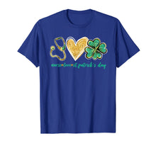 Load image into Gallery viewer, Stethoscope Love Shamrock Nurse St Patrick&#39;s Day Gifts TShirt126597
