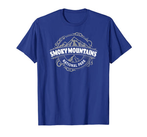 Smoky Mountains National Park - Round Vintage Classic Design T-Shirt