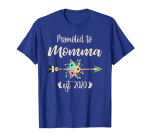 Promoted to Momma Shirt Est 2020 Mothers Day New Mama T-Shirt-3098772