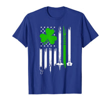 Load image into Gallery viewer, American Flag Shamrock Nurse St Patrick&#39;s Day Gifts TShirt466086
