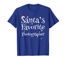 Load image into Gallery viewer, Santa&#39;s Favorite Photographer Funny Christmas Gift T-Shirt
