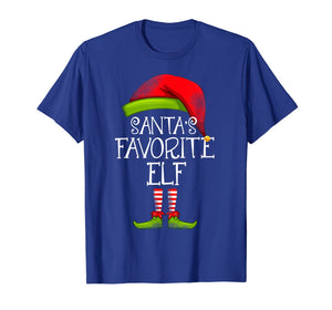 Santa's Favorite Elf Matching Family Christmas Funny Costume T-Shirt