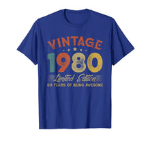 Load image into Gallery viewer, Vintage 1980 Clothes 40 Years Old Retro 40th Birthday Gifts TShirt73809
