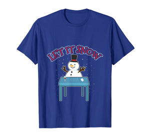 Let It Snow Cocaine Snowman Santa Funny Adult Humor Gifts T-Shirt-1072590
