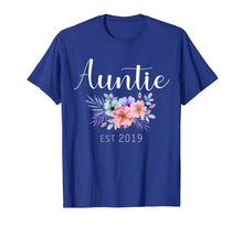 Load image into Gallery viewer, Women Gifts Auntie Est 2019 Pregnancy Announcement Reveal T-Shirt
