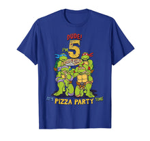 Load image into Gallery viewer, Teenage Mutant Ninja Turtles I&#39;m 5 Dude Pizza Birthday Party T-Shirt 203533
