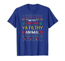 Load image into Gallery viewer, Funny shirts V-neck Tank top Hoodie sweatshirt usa uk au ca gifts for Filthy Animal Ya Merry Christmas Ugly Sweater Tshirt 118330
