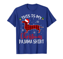 Load image into Gallery viewer, This is my Christmas Pajama Shirt Dachshund Red Plaid Gifts T-Shirt
