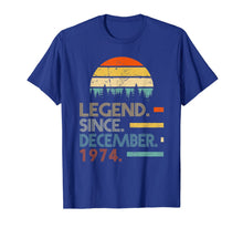 Load image into Gallery viewer, Legend Since December 1974 45th Birthday Gift 45 Year Old T-Shirt-1416975
