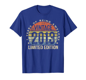 7 Year Old Gifts Vintage 2013 Limited Edition 7th Birthday TShirt232791