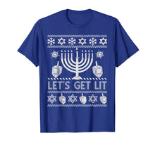 Load image into Gallery viewer, Funny shirts V-neck Tank top Hoodie sweatshirt usa uk au ca gifts for Hanukkah Shirt For Women Kids Men Let&#39;s Get Lit Gift Jewish T-Shirt 379996
