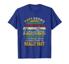 Load image into Gallery viewer, Mens Mens Pops Know Everything Grandpa Christmas Gifts T-Shirt-1685560
