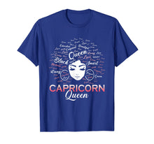 Load image into Gallery viewer, Black Women Capricorn Queen January Birthday T-Shirt-1070320
