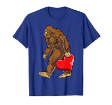 Load image into Gallery viewer, Bigfoot Heart Funny Valentines Day Men Love Sasquatch Gifts T-Shirt-418972

