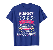 Load image into Gallery viewer, AUGUST 1965 Girl 55 Years Being Sunshine Mixed Hurricane T-Shirt-4086255
