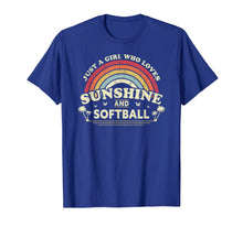 Load image into Gallery viewer, Softball Shirt. Just A Girl Who Loves Sunshine And Softball T-Shirt-427692
