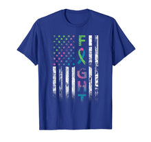 Load image into Gallery viewer, Metastatic Breast Cancer Awareness American Flag Gifts T-Shirt
